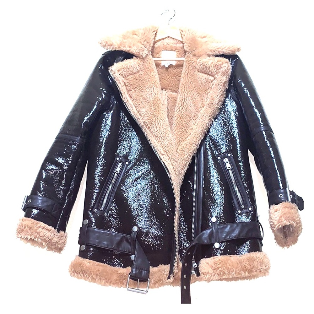 🎈LAST CHANCE 🎈🎈AVEC LES FILLES Faux Leather Jacket